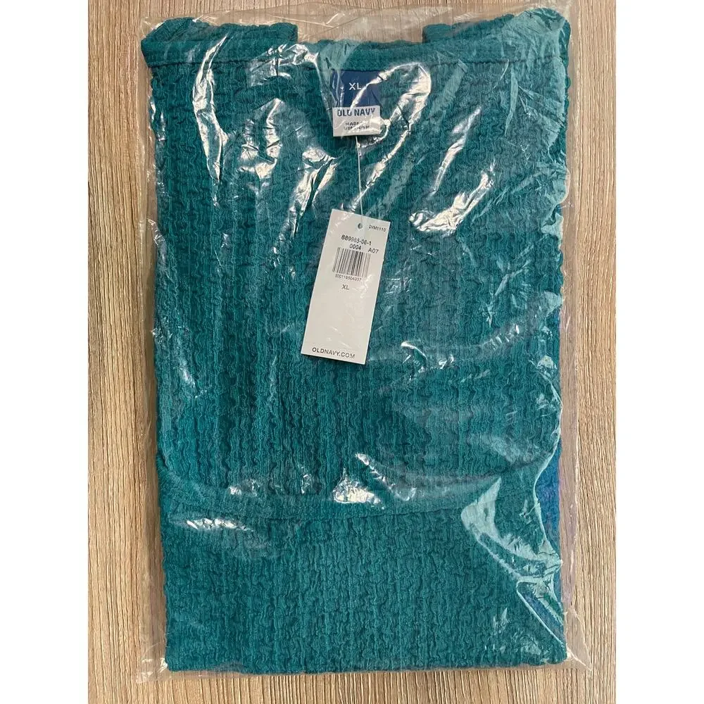 Old Navy Fermented Jade Green Square-Neck Textured Tank Top NEW Womens XL - Picture 3 of 4